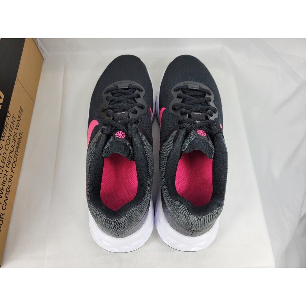 Nike Revolution 6 Next Neture Black Hyper Pink Shoes Womens Size 9.5 DC3729-002 - Picture 5 of 10